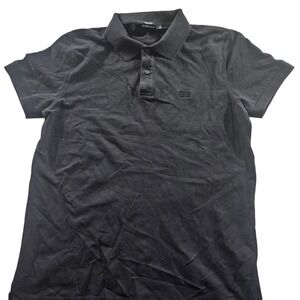 BOSS Hugo Boss Polo Shirt Mens‎ XL Black Regular Fit Pima Cotton Golf